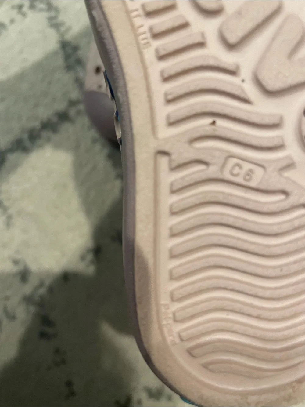 Native Jefferson Slip-Ons in Light Pink with Purple Toe
